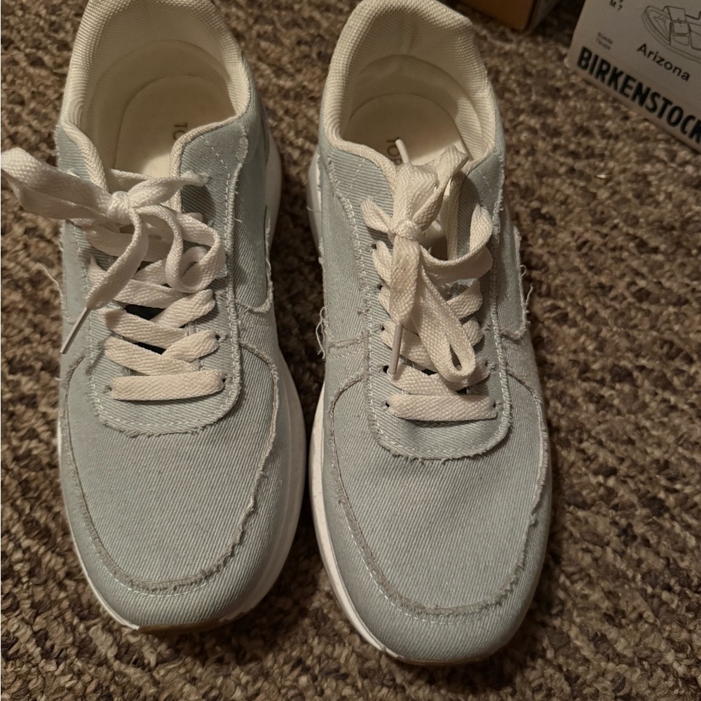 Light Blue Canvas Sneakers